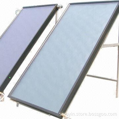 Solar Glazed Collector with SRCC Solar Keymark CE CCC Whole Laser Welding and Blue Titanium Absorb